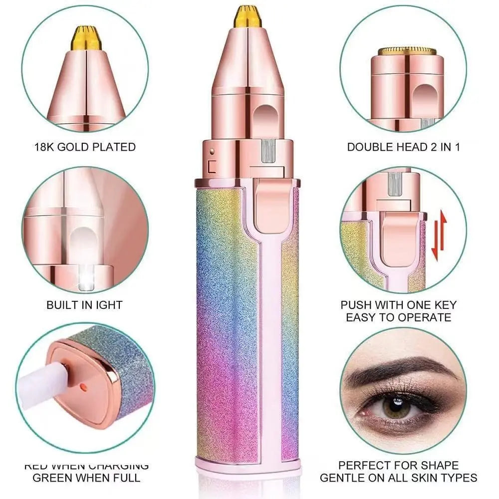 Painless Hair Removal - Flawless Facial Hair Remover for Smooth Hair - Free Skin lushloop