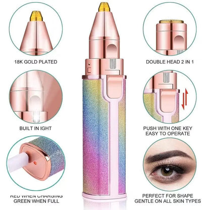 Painless Hair Removal - Flawless Facial Hair Remover for Smooth Hair - Free Skin lushloop