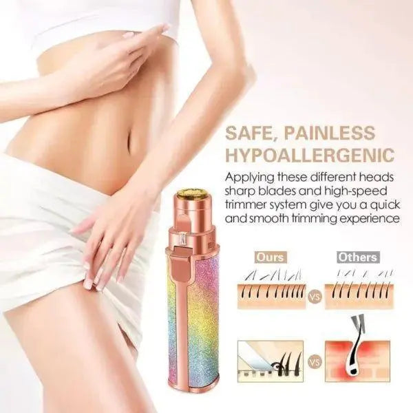 Painless Hair Removal - Flawless Facial Hair Remover for Smooth Hair - Free Skin lushloop