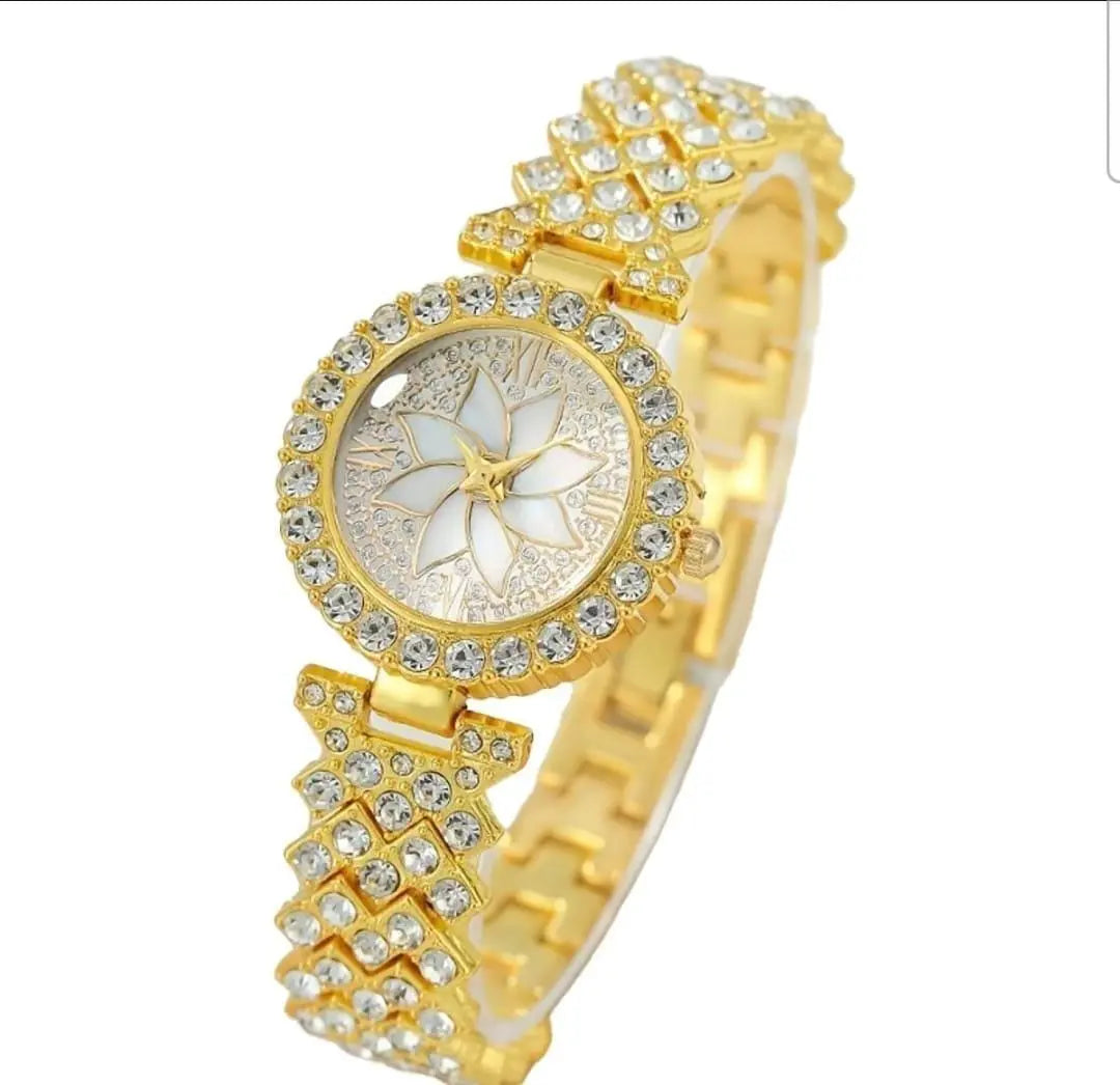 Elegant Gold Beaded Women's Watch lushloop